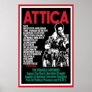 1970s Poster -Black Panther- Attica Art Wall