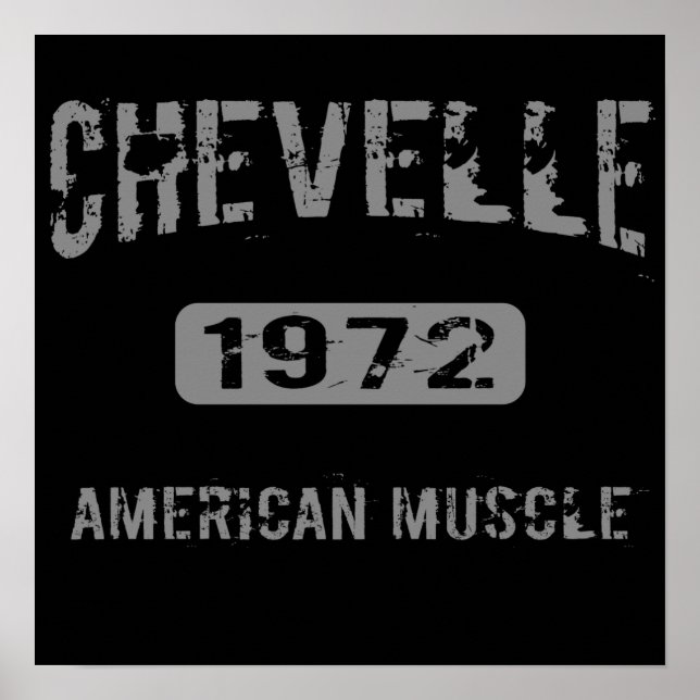 1972 Chevelle American Muscle Poster (Frente)