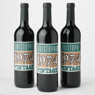 1974: Rótulo do Vinho de Nascimento