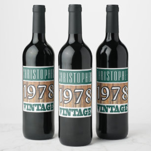 1978: Rótulo do Vinho de Nascimento