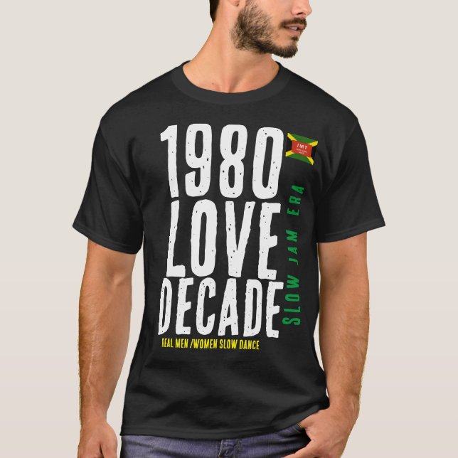 1980 HOMENS REAIS SLOW DANCE Básico - Camiseta Esc (Frente)