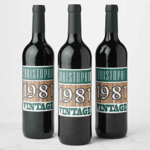 1981: Rótulo do Vinho de Nascimento