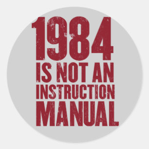 1984 não é um adesivo manual de instruções