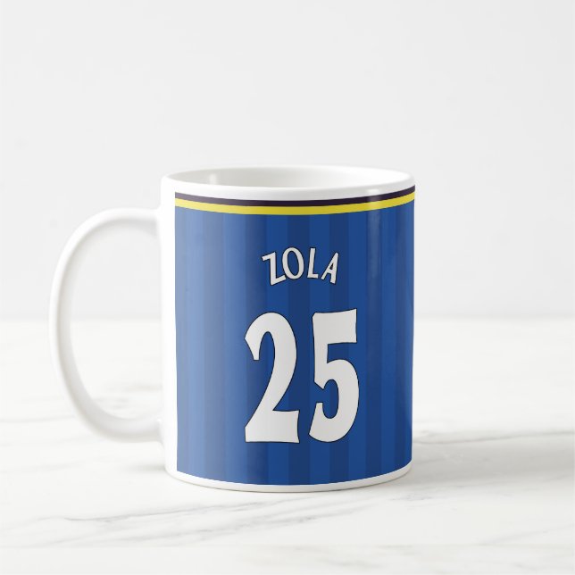 1997-99 caneca Home de Chelsea - ZOLA 25 (Esquerda)