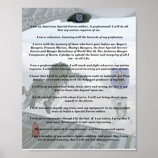 19.º grupo de forças especiais vets de poster de c (Frente)