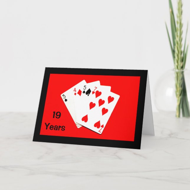19 Anos É Um Grande Negócio! Cartão de Aniversário (Frente)