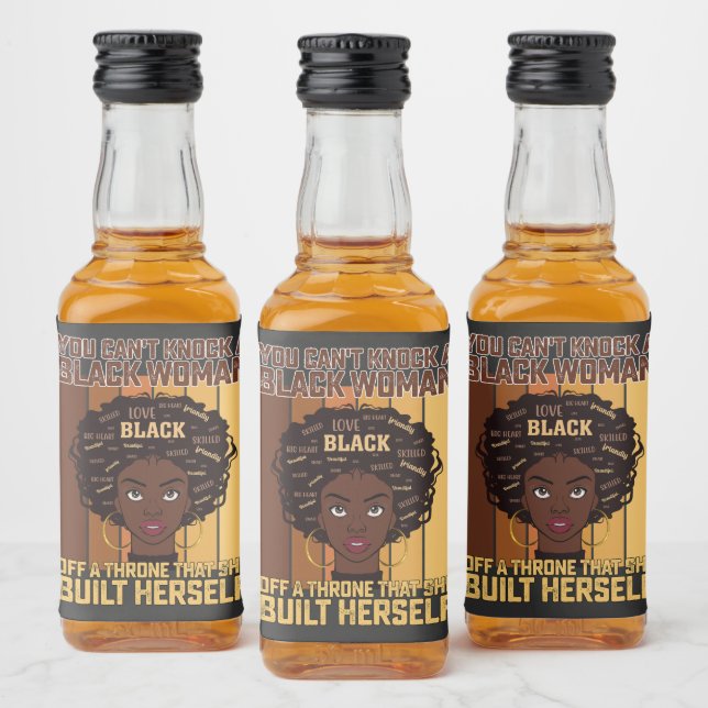 19 Melanin não consegue derrubar uma mulher negra (Garrafas)