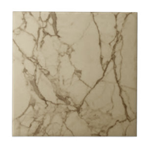1 0f 3 Sepia Faux Marble 4.5 & 6" Wall Backsplash