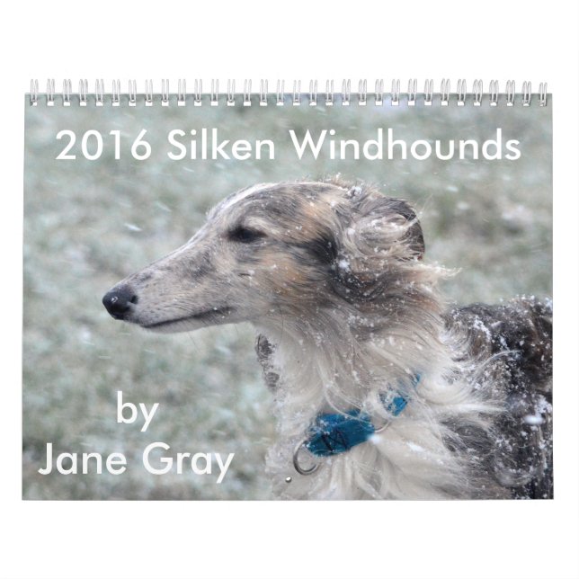 1 2016 Windhounds macios pelo calendário das (Capa)