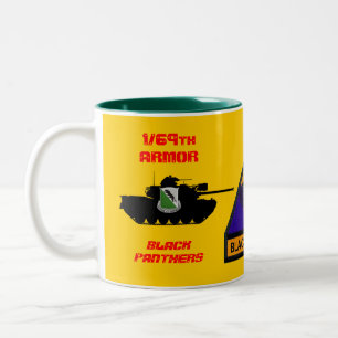 1/69th Caneca preta do tanque das panteras pretas