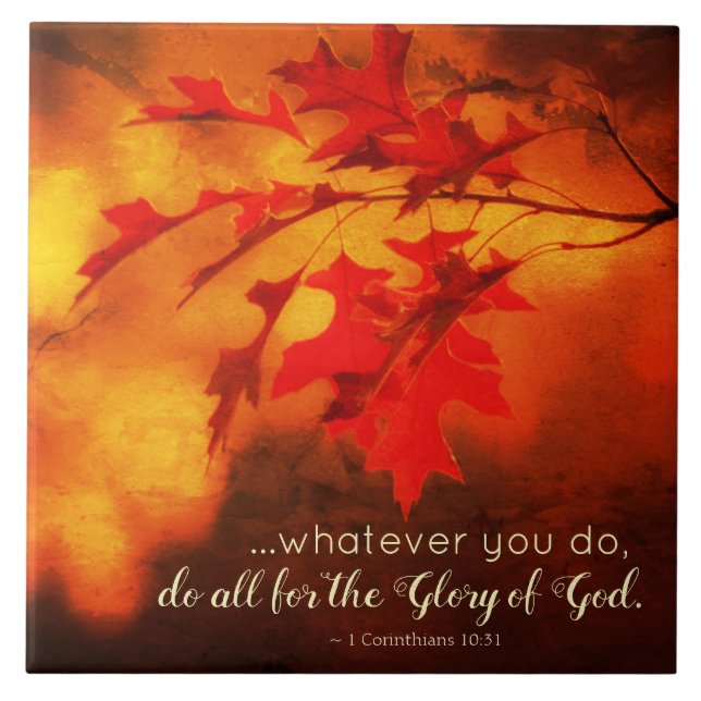 1 Corinthians 10:31 Faça tudo pela glória de Deus (Frente)