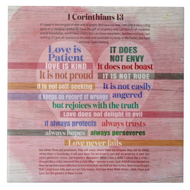 1 Corinthians 13 - Amor (Frente)