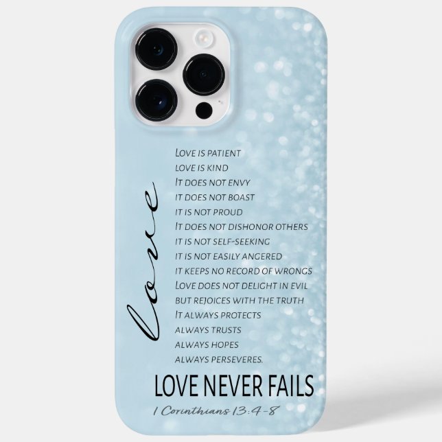 1 Corinthians 13 Amor é Bíblia Verso (Verso)