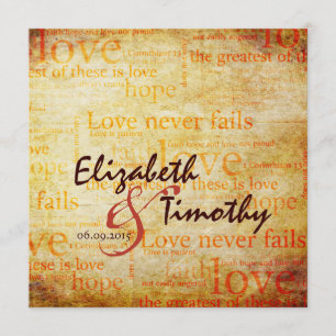 1 Corinthians 13 Convite Para Casamento