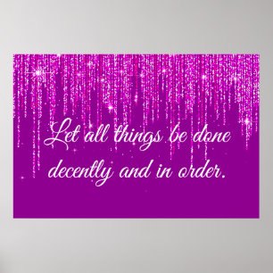 1 Corintianos 14:40 Poster