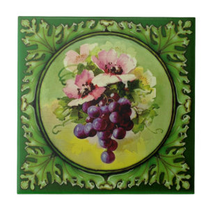 1 de 2 Uvas Florais Pintadas Godwin 1900 Repro