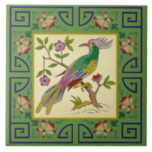 1 de Pair Minton Jade Aesthetic Bird Repro