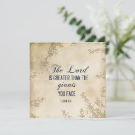 1 John 4 4 Ele que está em você é um cartão de Bíb