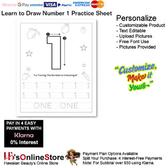 1 Learn To Draw Number 1 Teacher Home Schooling 