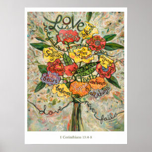 1 os Corinthians 13, amor são poster paciente