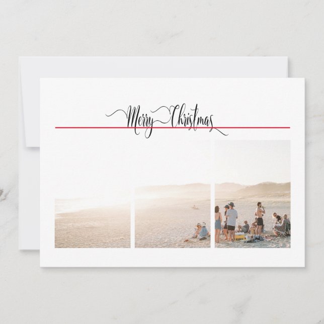 1 ou 3 Foto, Natal mínimo moderno (Frente)