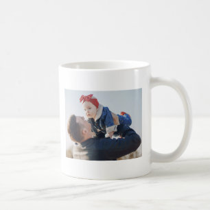 #1 Papai Caneca de Café Personalizada com Foto Pre