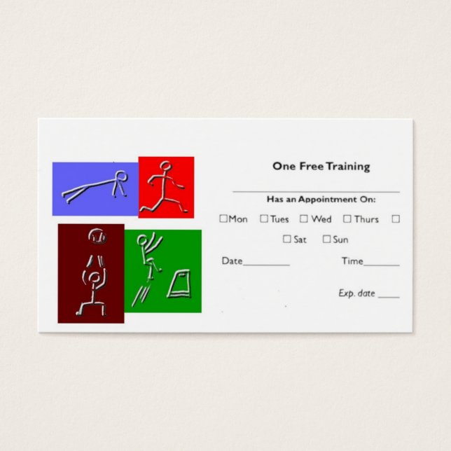 1 Placa de Workout Gratuita (Frente)