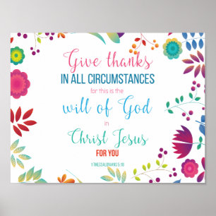 1 poster do 5:18 de Thessalonians
