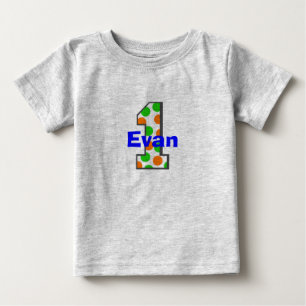 1 Primeira Camisa de Rapaz de Aniversário