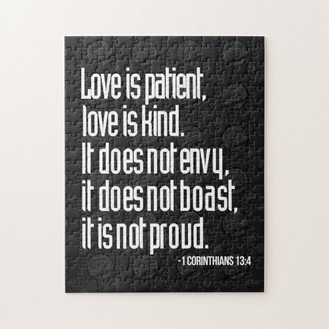 1 quebra-cabeça do 13:4 dos Corinthians (Vertical)