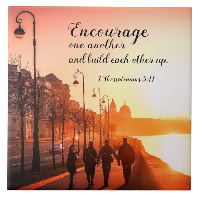 1 Tessalónica 5:11 Encorajem-se mutuamente (Frente)