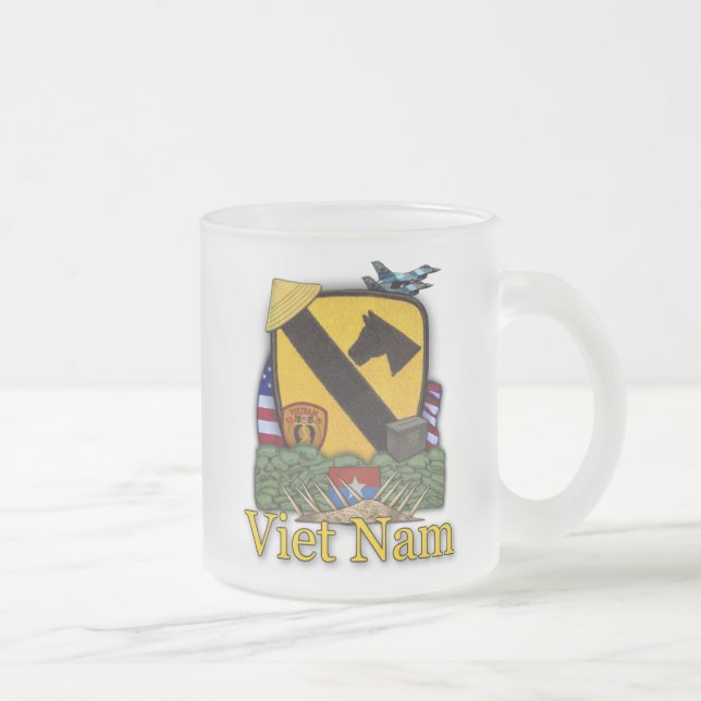 1rua divisão de cavalaria vietnam vets de caneca d (Direita)