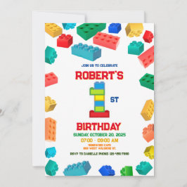 1rua Edifício Bloqueia Convite de Aniversário, Blo