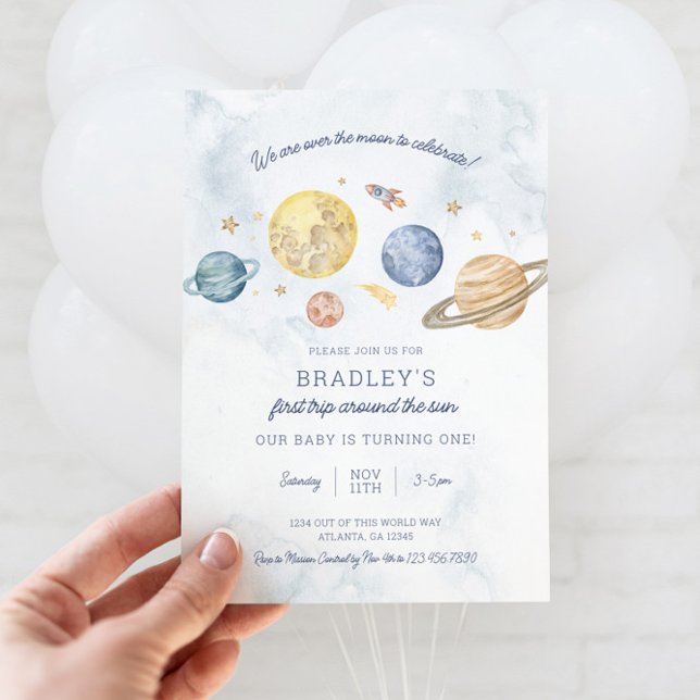 1rua em volta do Convite Sun de Aniversário (Criador carregado)