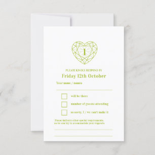1rua peridot Green Heart Resposta RSVP