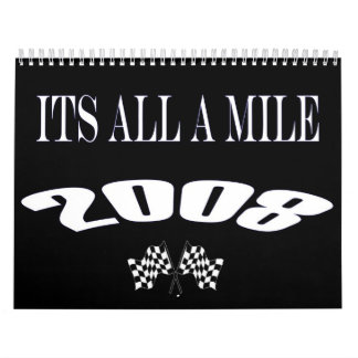 2008 seu todo o um calendário da milha