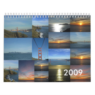 2009 calendários cénicos dos viagens