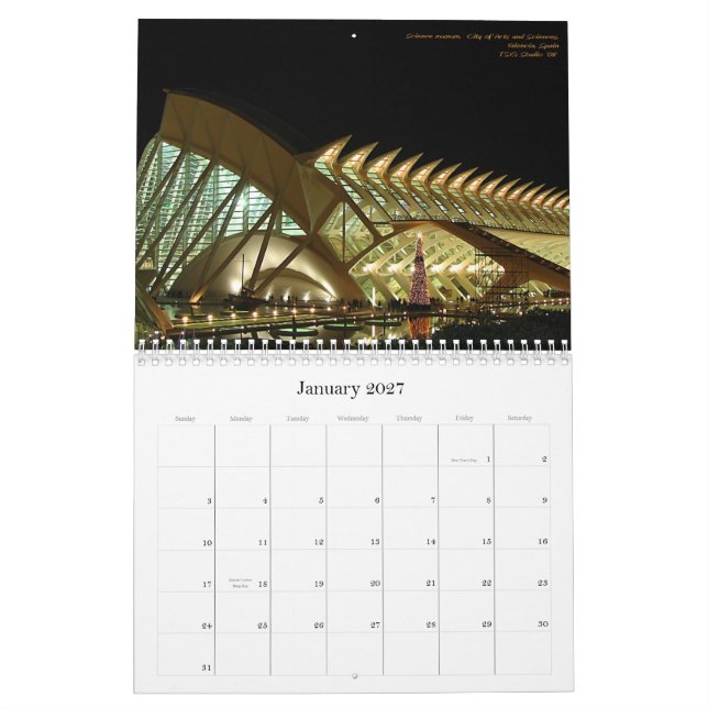 2009 sonhos urbanos do calendário (Jan 2027)