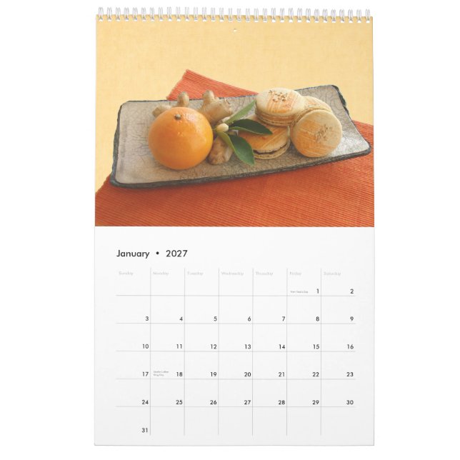 2010 calendário - um ano de cozimento - (Jan 2027)