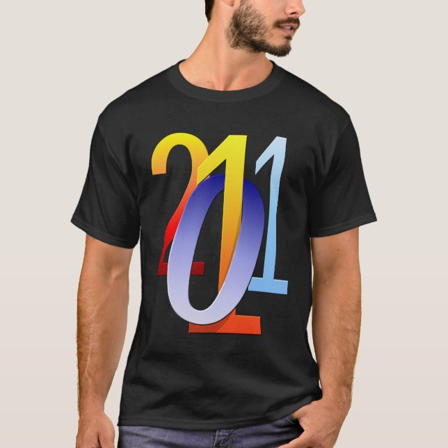 2011 camisas vivas das cores (Frente)