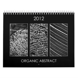 2012 calendário - abstrato orgânico