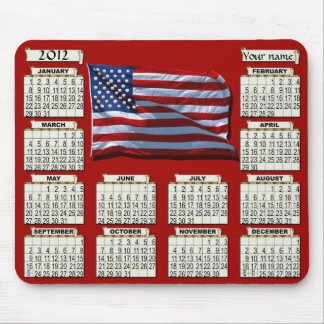 2012 calendário Mousepad