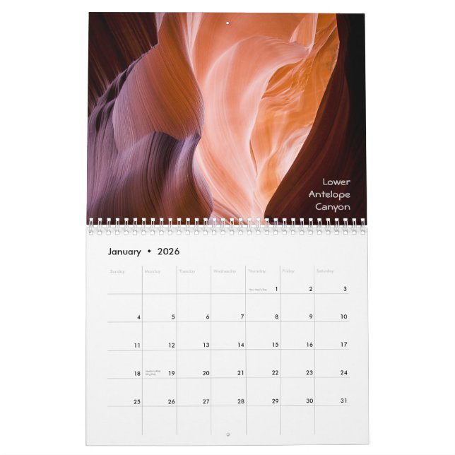 2013 calendário - cenas da arizona (Jan 2026)