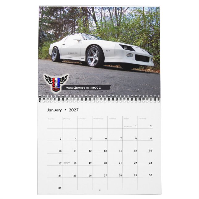 2013 calendário de Michigan FBody - janeiro até (Jan 2027)