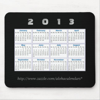 2013 calendário Mousepad