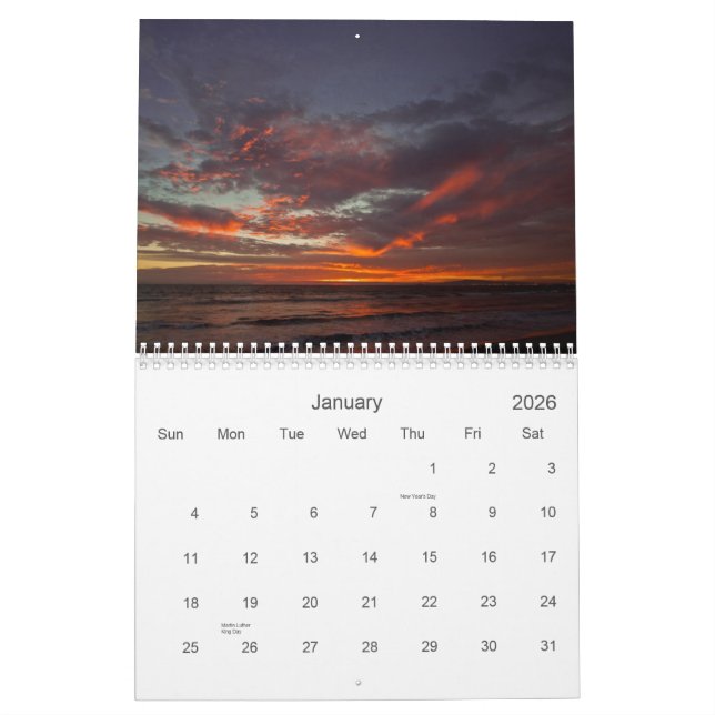 2013 calendário - pôr do sol de Califórnia (Jan 2026)
