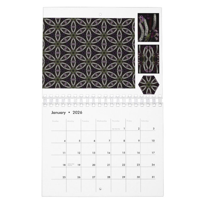 2013 o ano no calendário oco do jardim de Ellis (Jan 2026)