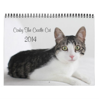 2014 Corky o calendário do gato do berço