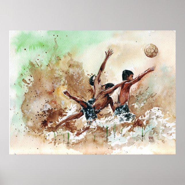 2014 Impressão de futebol masculino por Vimal (Frente)