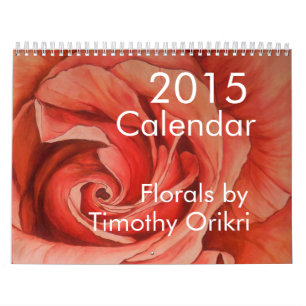 2015 calendários florais por Timothy Orikri